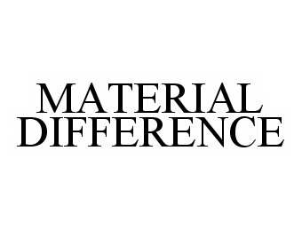  MATERIAL DIFFERENCE