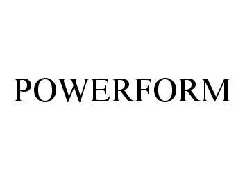 Trademark Logo POWERFORM