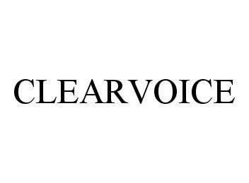 Trademark Logo CLEARVOICE