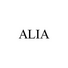 Trademark Logo ALIA