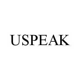 Trademark Logo USPEAK