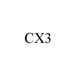 Trademark Logo CX3