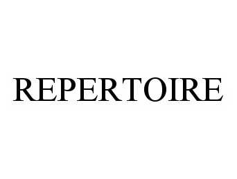 Trademark Logo REPERTOIRE