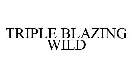 Trademark Logo TRIPLE BLAZING WILD