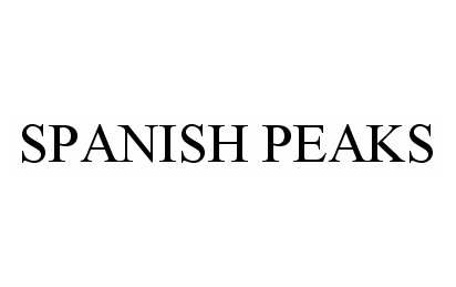 Trademark Logo SPANISH PEAKS