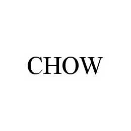 Trademark Logo CHOW