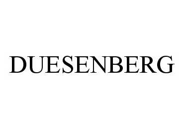 Trademark Logo DUESENBERG