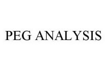 Trademark Logo PEG ANALYSIS