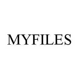 Trademark Logo MYFILES