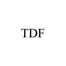 Trademark Logo TDF