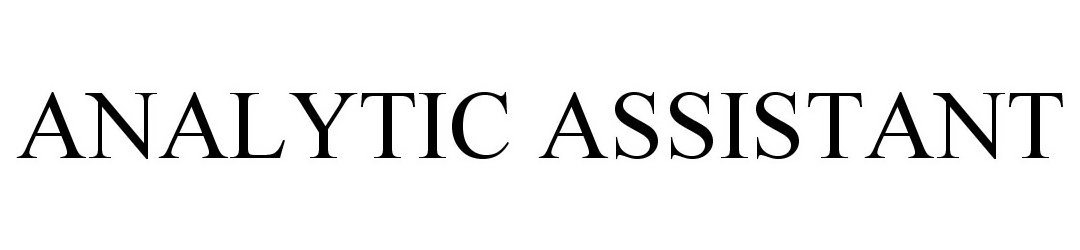 Trademark Logo ANALYTIC ASSISTANT