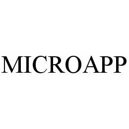Trademark Logo MICROAPP