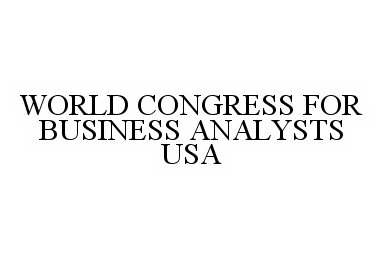  WORLD CONGRESS FOR BUSINESS ANALYSTS USA