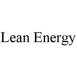  LEAN ENERGY