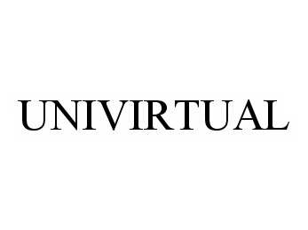 Trademark Logo UNIVIRTUAL