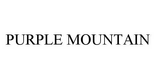 Trademark Logo PURPLE MOUNTAIN