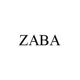 Trademark Logo ZABA