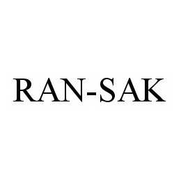 Trademark Logo RAN-SAK