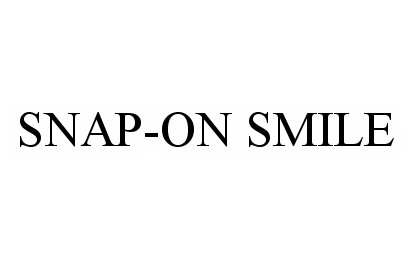 Trademark Logo SNAP-ON SMILE