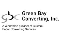 Trademark Logo GBC GREEN BAY CONVERTING, INC. A WORLDWIDE PROVIDER OF CUSTOM PAPER CONVERTING SERVICES