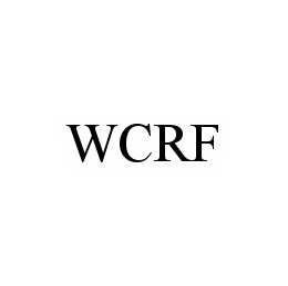 Trademark Logo WCRF