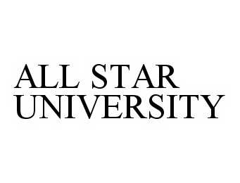 Trademark Logo ALL STAR UNIVERSITY