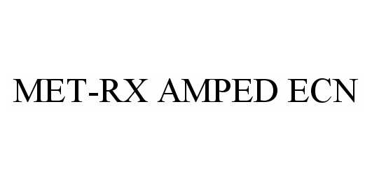 Trademark Logo MET-RX AMPED ECN