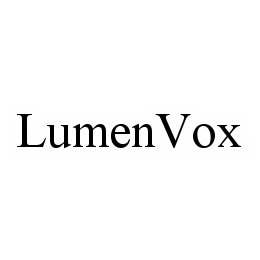 Trademark Logo LUMENVOX