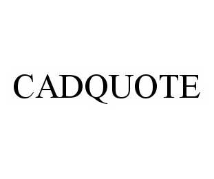 Trademark Logo CADQUOTE