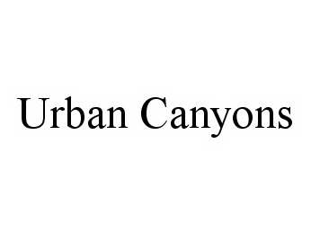 Trademark Logo URBAN CANYONS