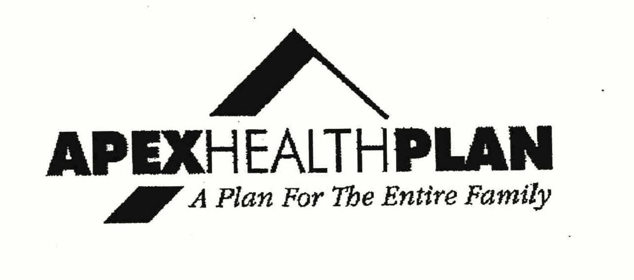 Trademark Logo APEXHEALTHPLAN A PLAN FOR THE ENTIRE FAMILY