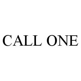  CALL ONE