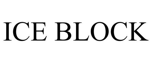 Trademark Logo ICE BLOCK