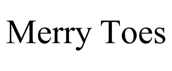 Trademark Logo MERRY TOES