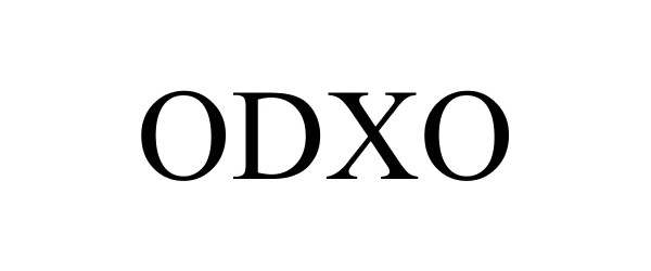Trademark Logo ODXO