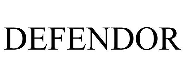 Trademark Logo DEFENDOR