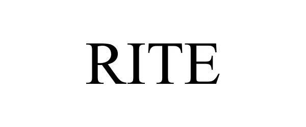 Trademark Logo RITE