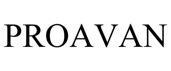 Trademark Logo PROAVAN