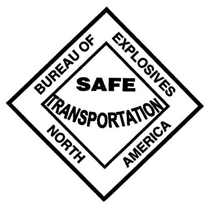 BUREAU OF EXPLOSIVES SAFE TRANSPORTATION NORTH AMERICA