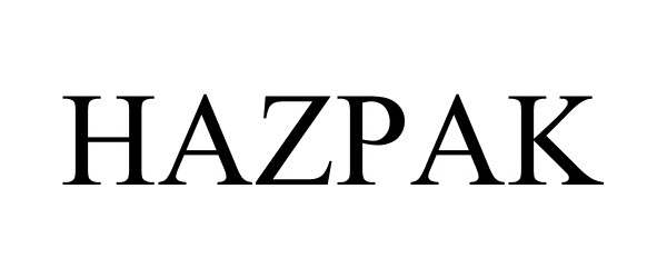 Trademark Logo HAZPAK