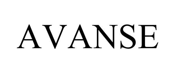 Trademark Logo AVANSE