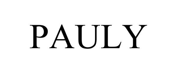 Trademark Logo PAULY