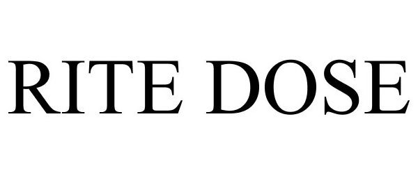Trademark Logo RITE DOSE