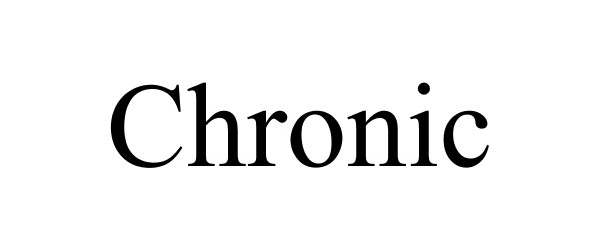 Trademark Logo CHRONIC