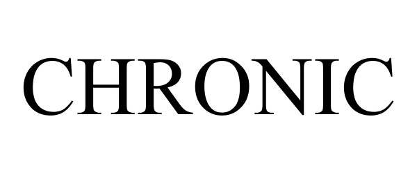 Trademark Logo CHRONIC