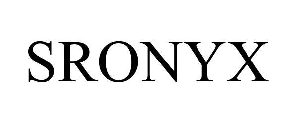 Trademark Logo SRONYX