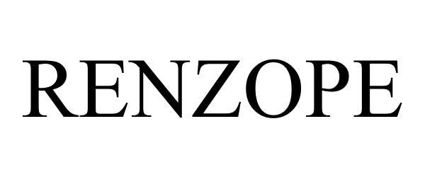 Trademark Logo RENZOPE