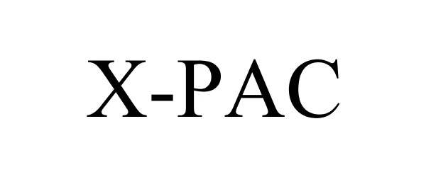 Trademark Logo X-PAC