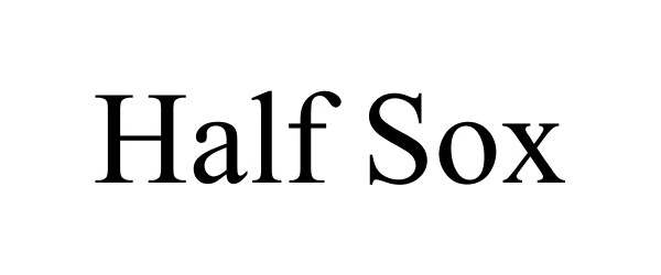 Trademark Logo HALF SOX