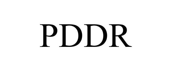Trademark Logo PDDR